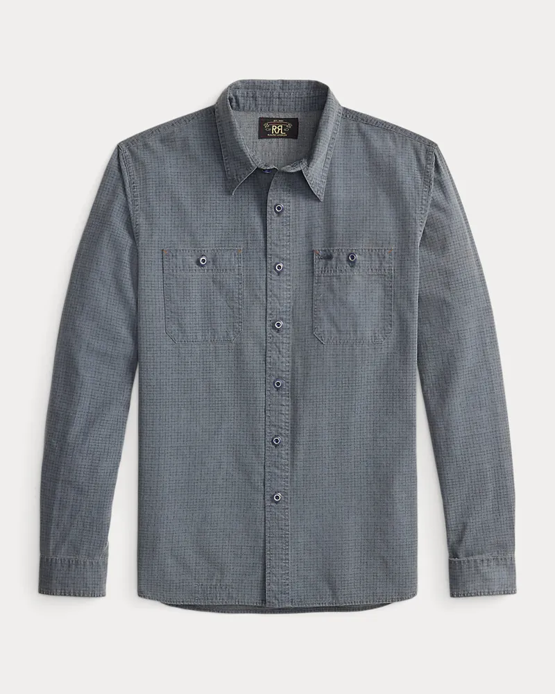 Ralph Lauren Kariertes Arbeitshemd aus Webstoff Blue