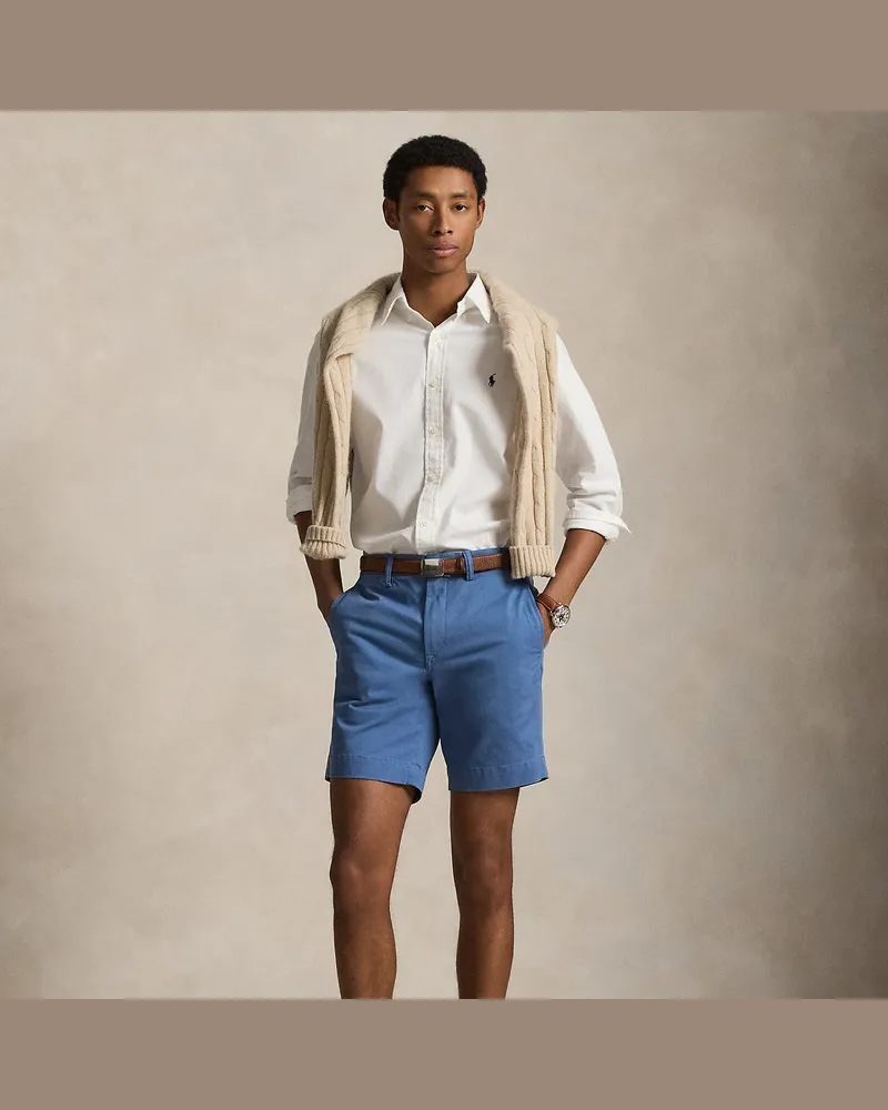 Ralph Lauren Stretch-Straight-Fit Chinoshorts Blue