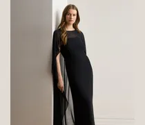 Georgette-Abendkleid mit Cape