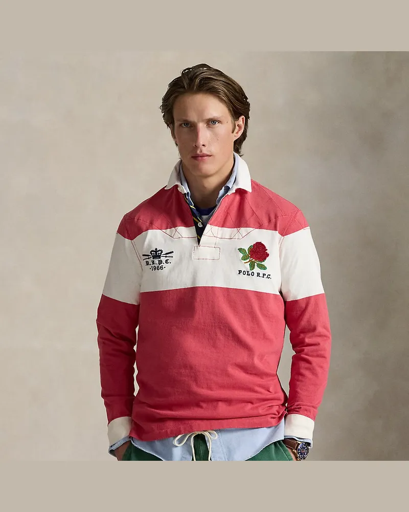 Ralph Lauren Classic-Fit Rugbyhemd mit Stickerei Red
