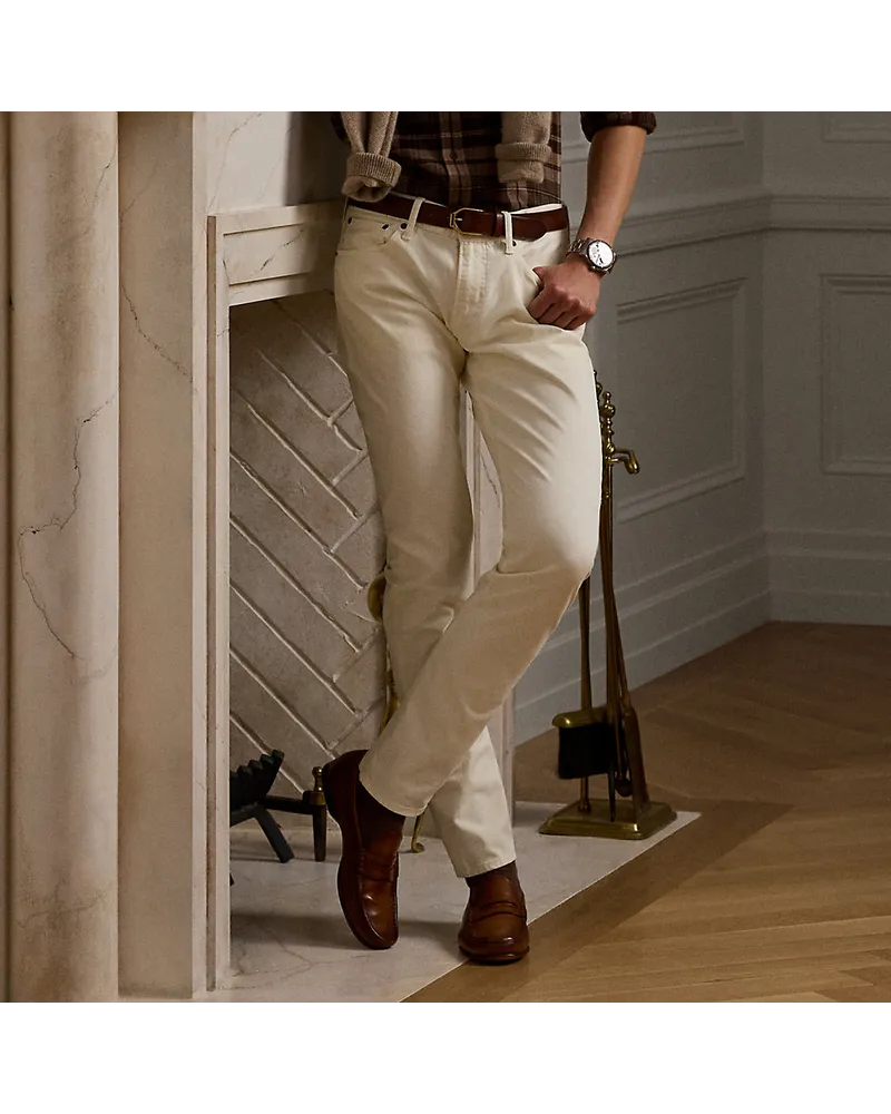 Ralph Lauren Slim-Fit Stretchjeans Cream