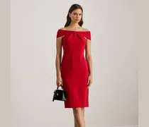 Crêpe-Cocktailkleid mit Twist-Detail