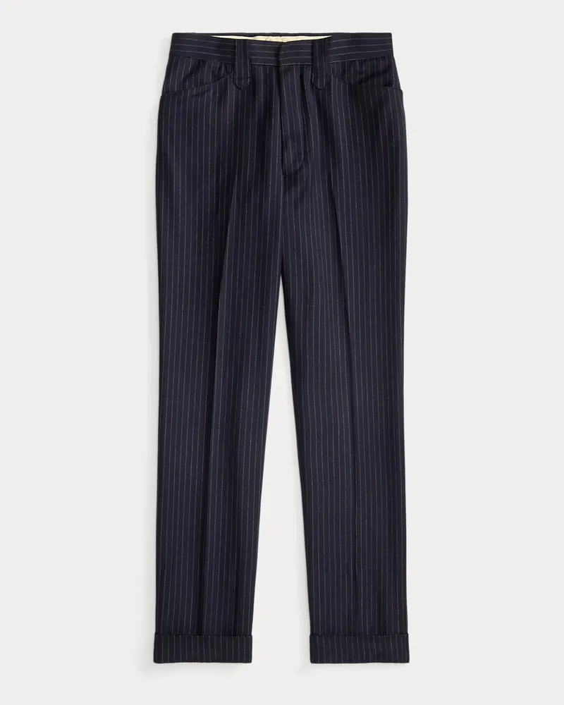 Ralph Lauren Slim-Fit Westernhose mit Nadelstreifen Blue