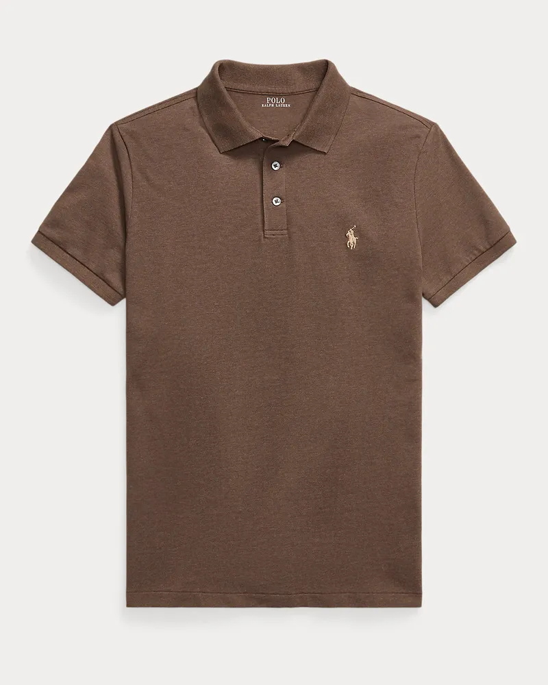 Ralph Lauren Custom-Slim-Fit Piqué-Poloshirt Brown