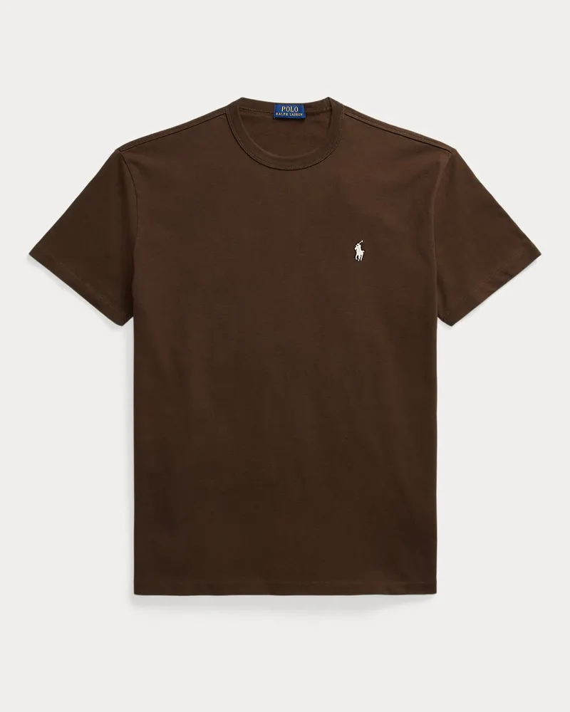 Ralph Lauren Classic-Fit Rundhals-T-Shirt aus Jersey Brown