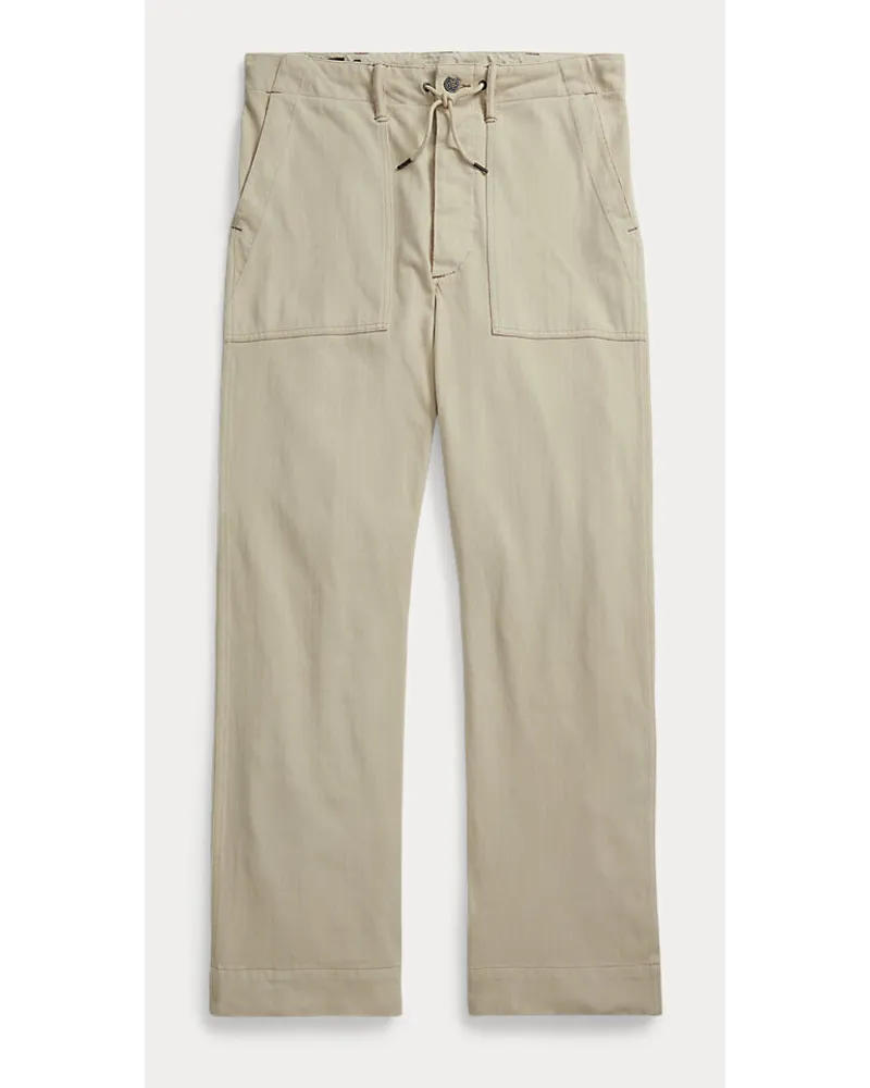 Ralph Lauren Gefärbte Hose mit Fischgratmuster Grey