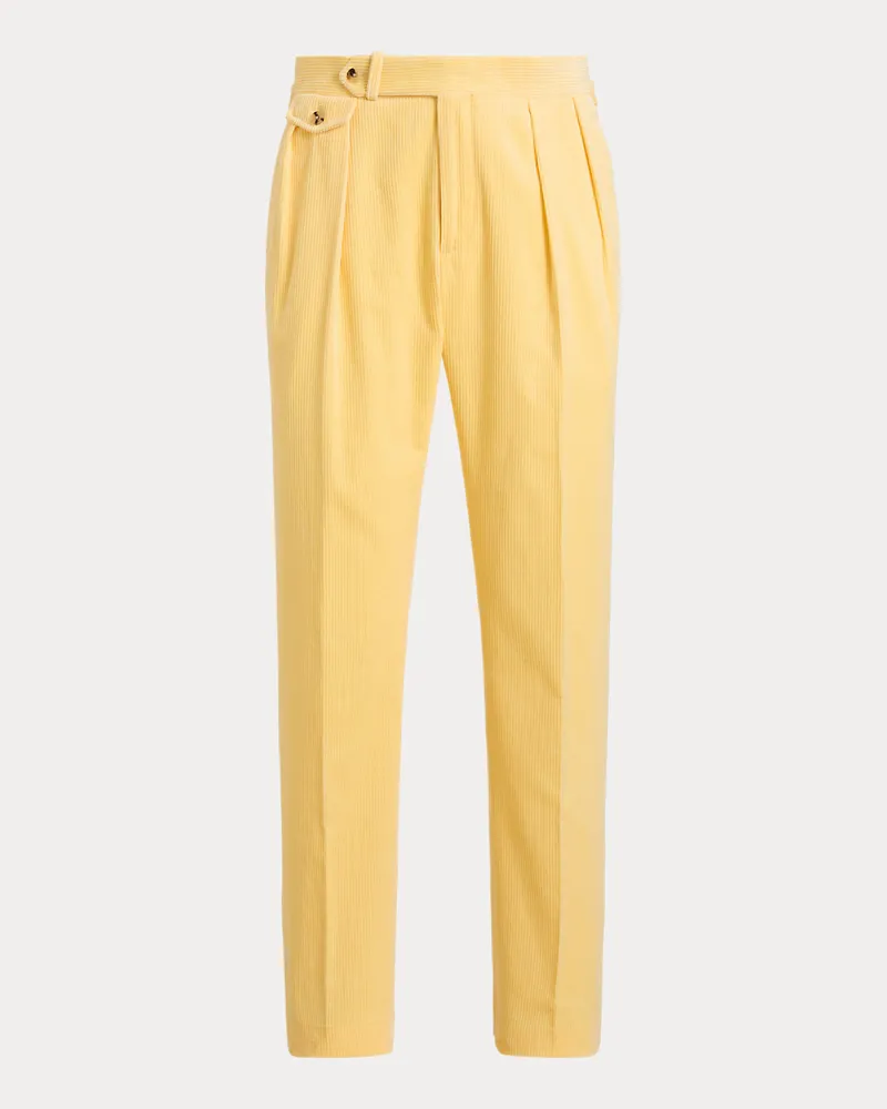 Ralph Lauren Anzughose aus Kordsamt Yellow