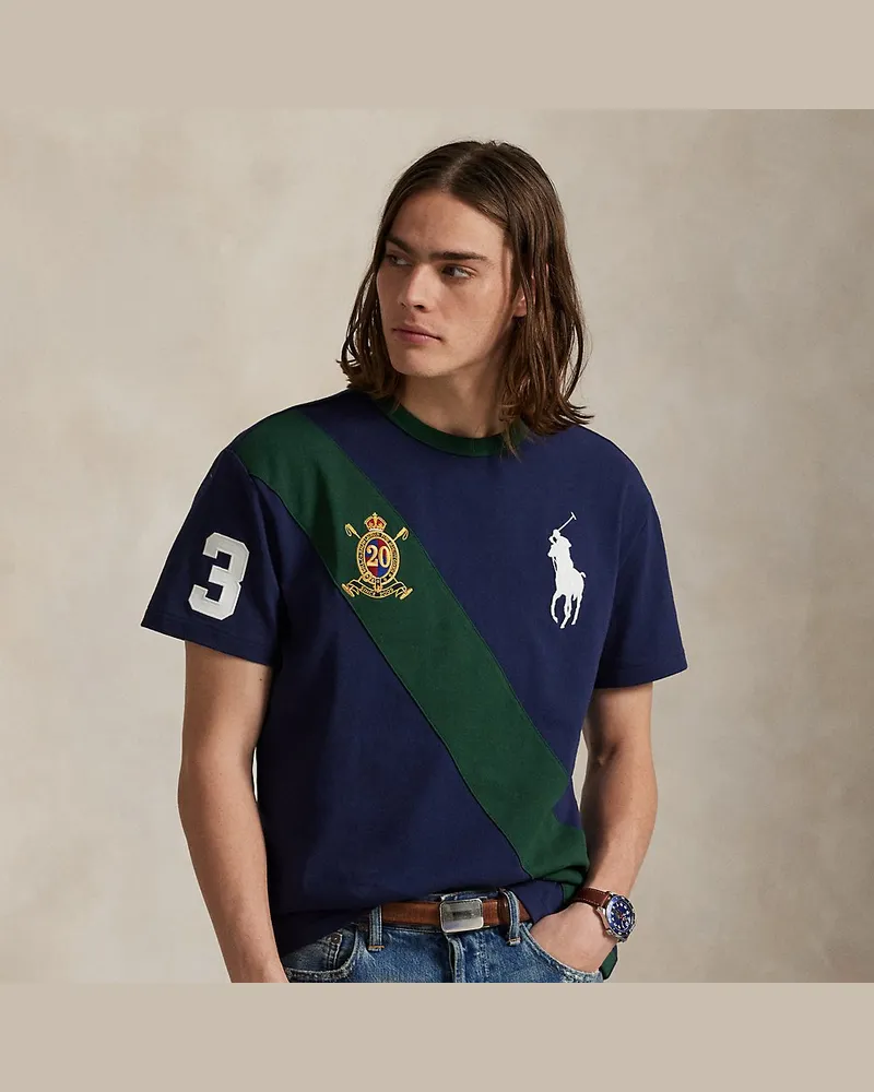 Ralph Lauren Jubiläums-T-Shirt mit Big Pony Blue