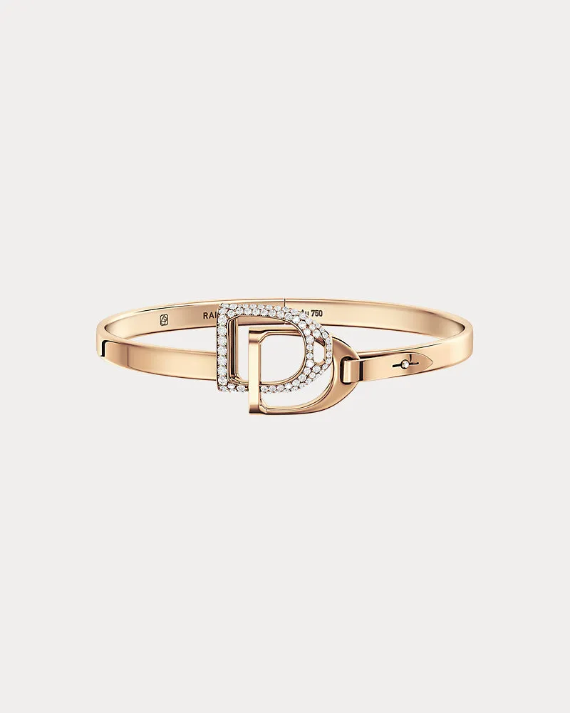 Ralph Lauren Pavé-Armreif mit Steigbügeln Gold