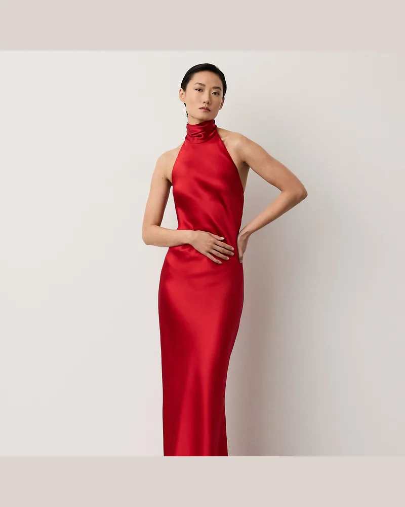 Ralph Lauren Abendkleid Chilton aus Stretchsatin Red