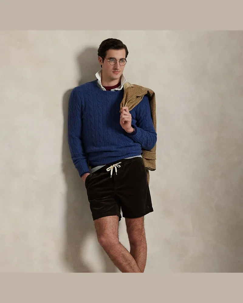 Ralph Lauren Shorts Polo Prepster aus Kordsamt Brown