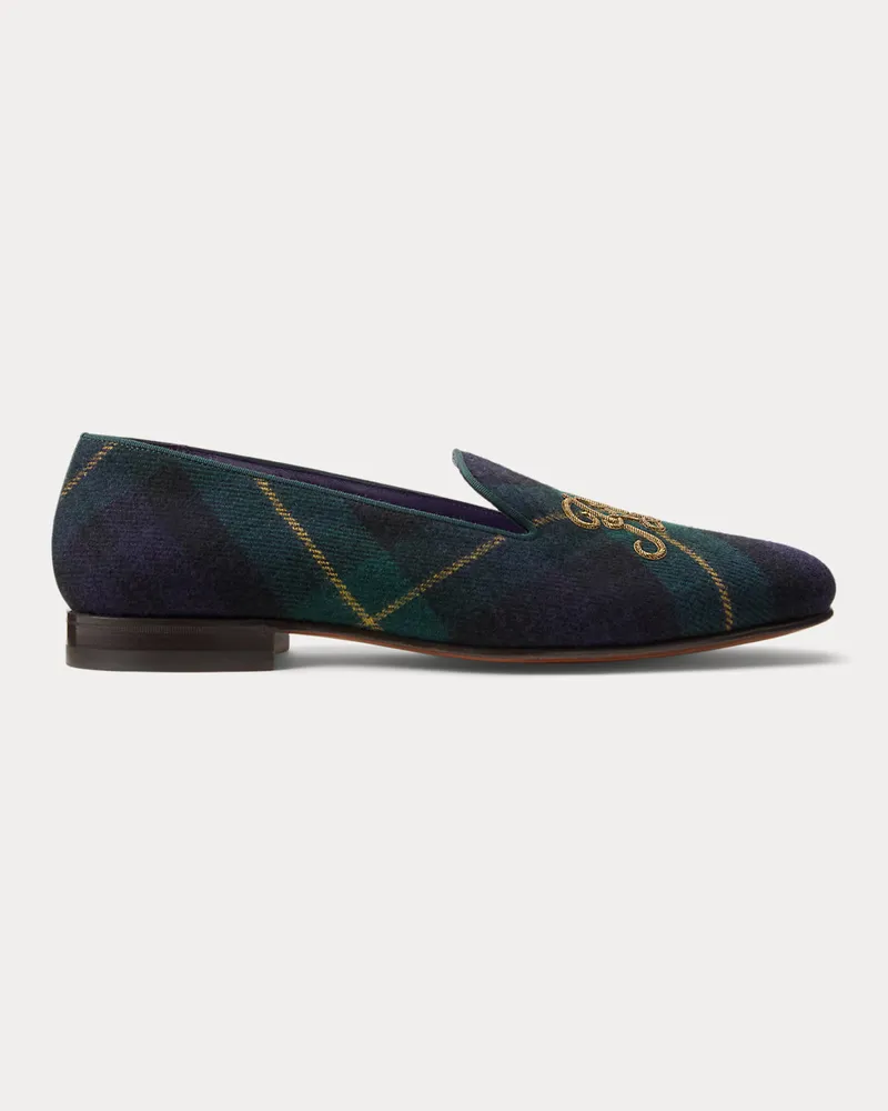 Ralph Lauren Karierter Slipper Alonzo aus Wollgemisch Multi