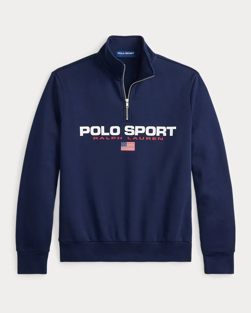 Ralph Lauren Fleece-Sweatshirt Polo Sport Blue