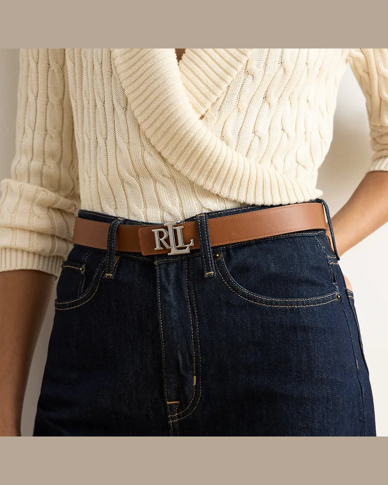 Ralph Lauren Wendbarer Ledergürtel mit Logo Multi