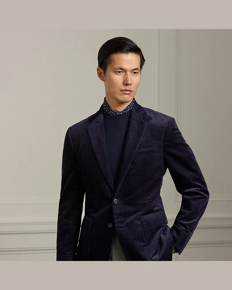 Ralph Lauren Handgeschneiderte Anzugjacke Kent Blue
