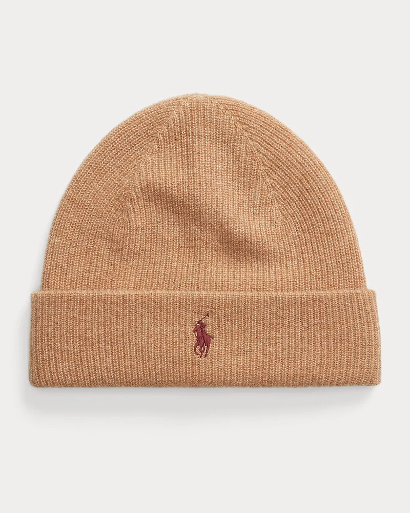 Ralph Lauren Waschbare Mütze aus Kaschmir Brown