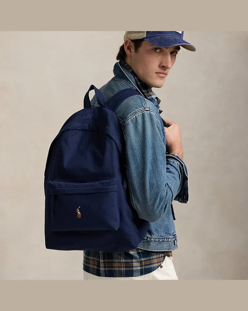 Ralph Lauren Segeltuch-Rucksack Blue
