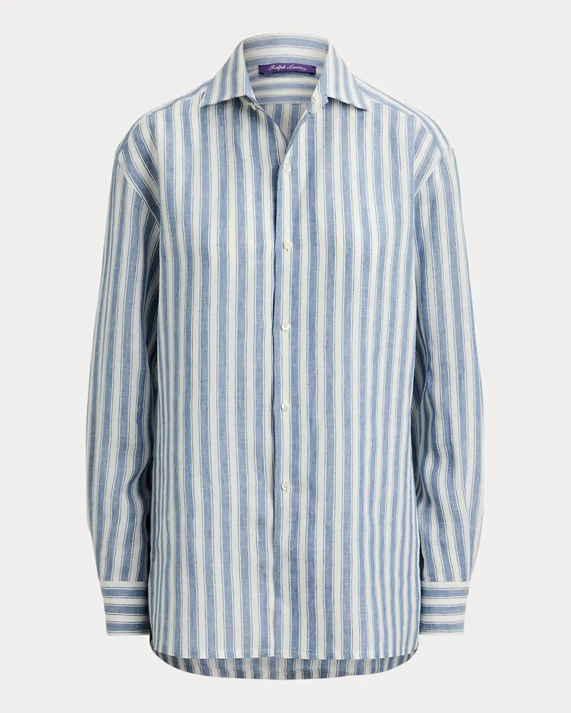 Ralph Lauren Relaxed-Fit Leinenhemd mit Capri-Kragen Blue