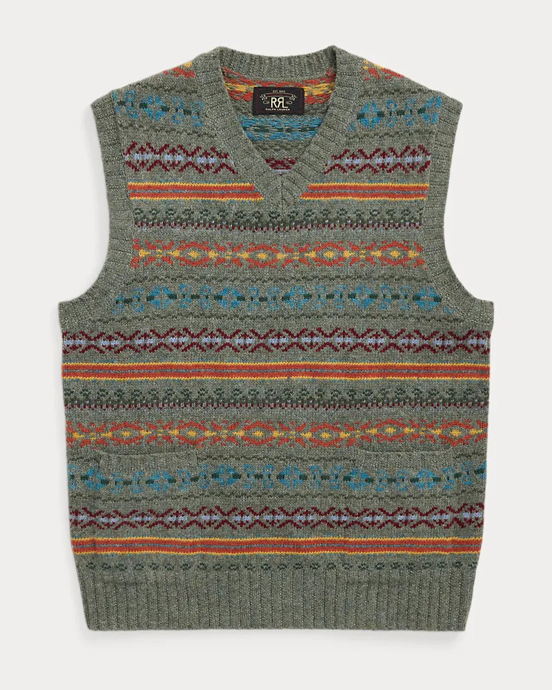 Ralph Lauren Fair-Isle-Pullunder aus Wollmischung Multi