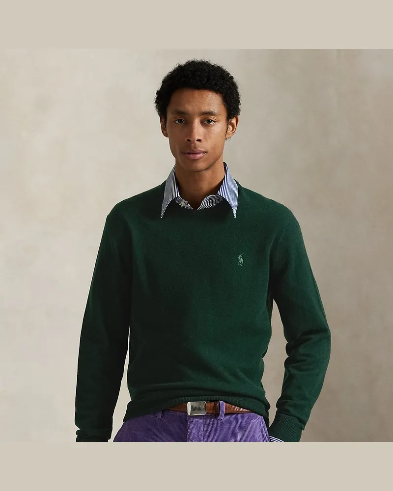 Ralph Lauren Wollpullover mit Rundhalsausschnitt Green