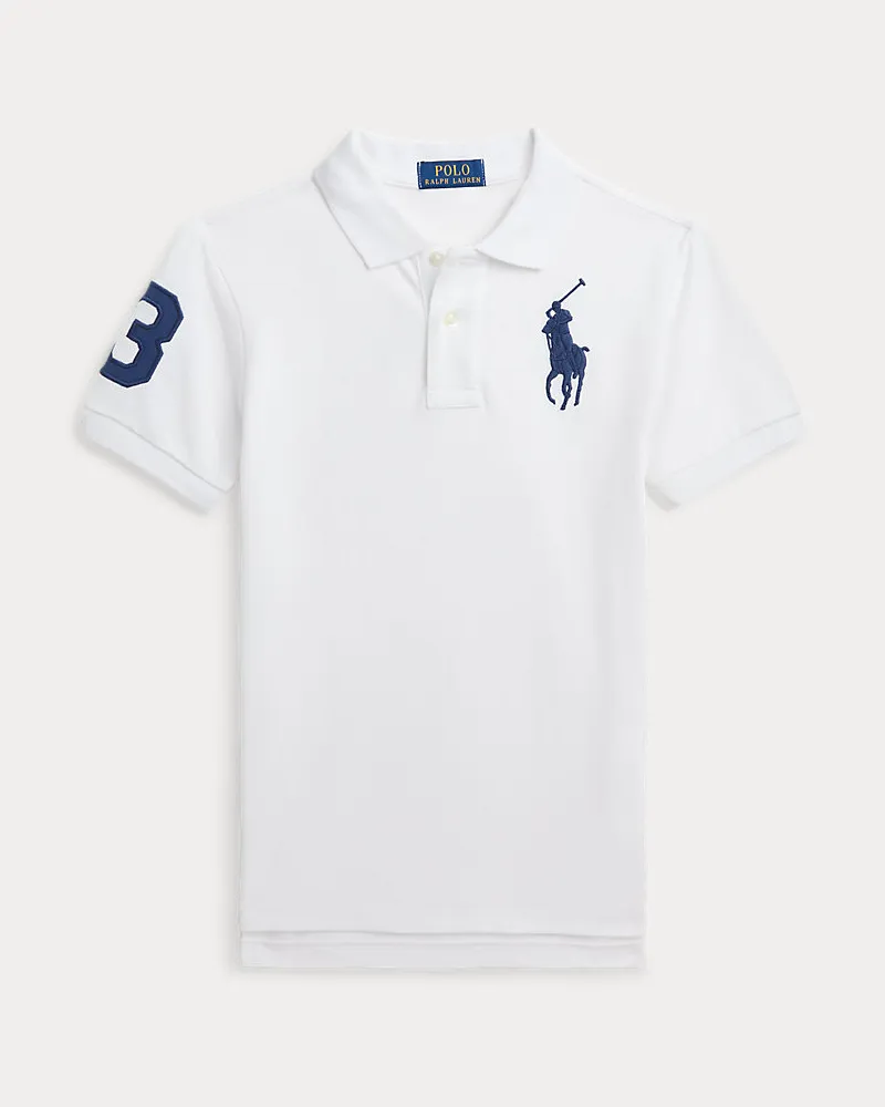 Ralph Lauren Slim-Fit Polohemd aus Baumwollpiqué White