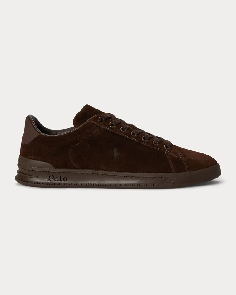 Ralph Lauren Wildleder-Sneaker Heritage Court II Brown