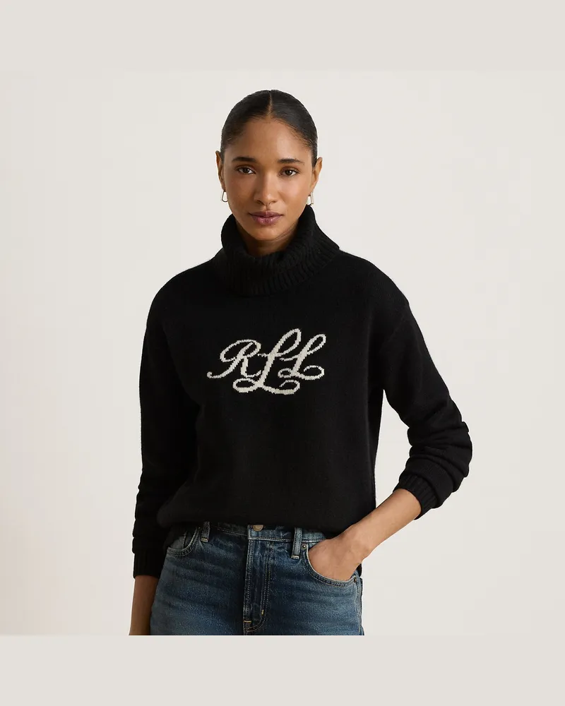 Ralph Lauren Rollkragenpullover aus Kaschmir Black