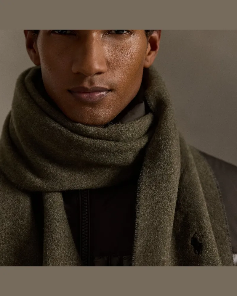 Ralph Lauren Wendbarer Schal aus Wollmischung Green
