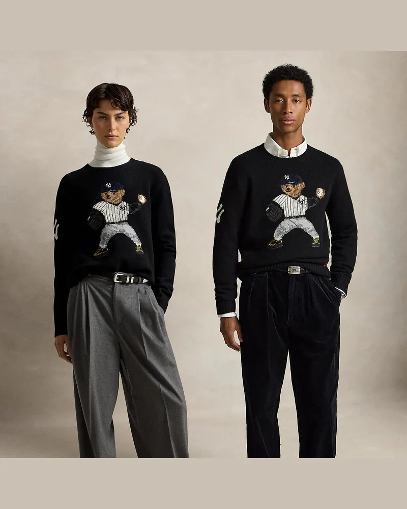 Ralph Lauren Pullover Polo  Ralph Lauren Lauren Yankees Bear Black