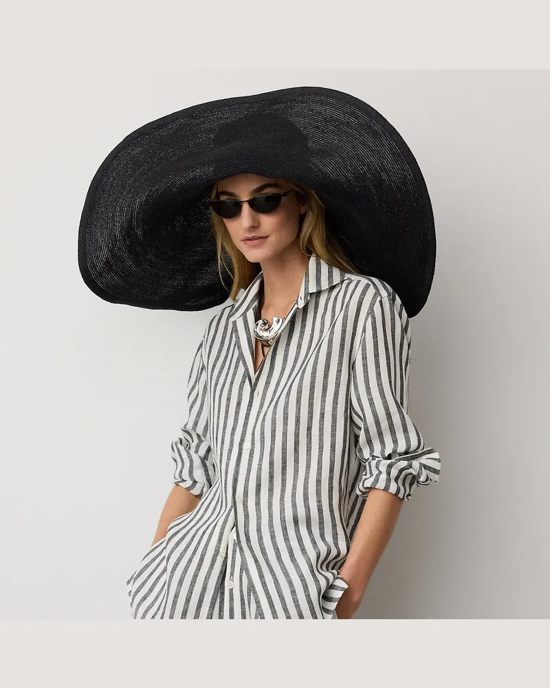 Ralph Lauren Relaxed-Fit Leinenhemd mit Capri-Kragen Black