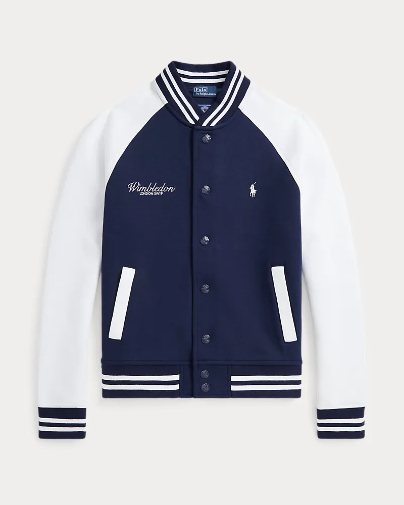 Ralph Lauren Doppellagige Baseballjacke Wimbledon Blue