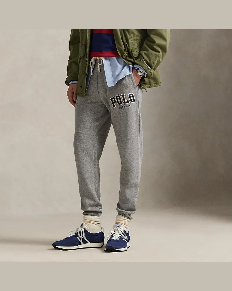 Ralph Lauren Jogginghose aus Fleece mit Logo Grey
