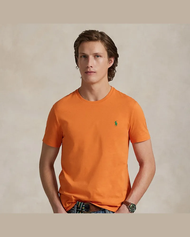 Ralph Lauren Custom-Slim-Fit Jersey-T-Shirt Orange