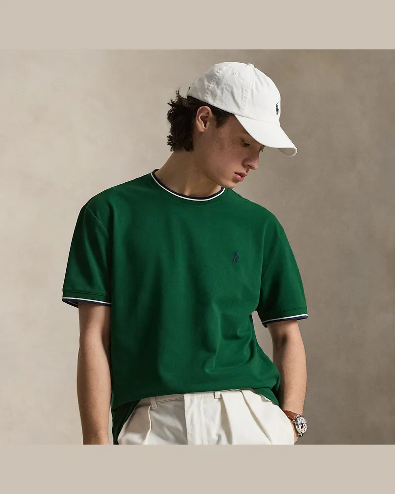Ralph Lauren Classic-Fit T-Shirt aus Stretchpiqué Green