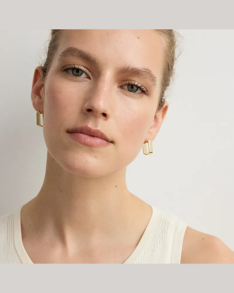 Ralph Lauren Vergoldete geometrische Creolen Gold