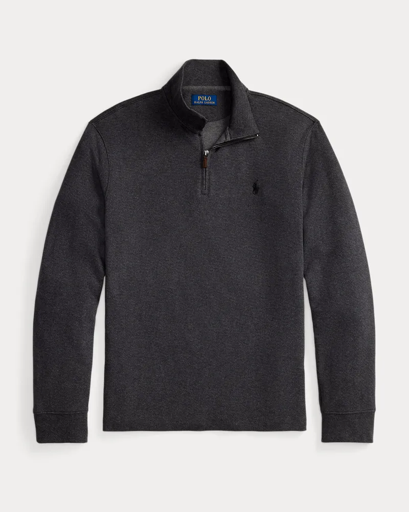 Ralph Lauren Estate-Rippenpullover mit Fischgrat Grey
