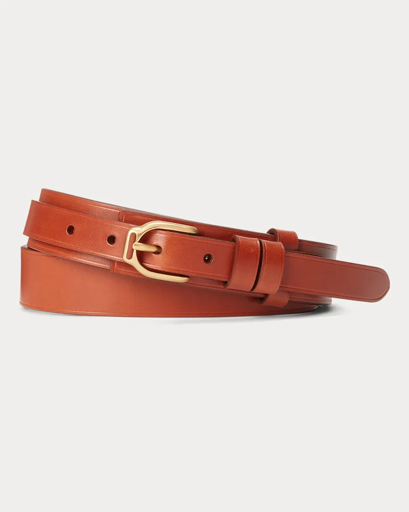 Ralph Lauren Ledergürtel mit Steigbügelschnalle Multi