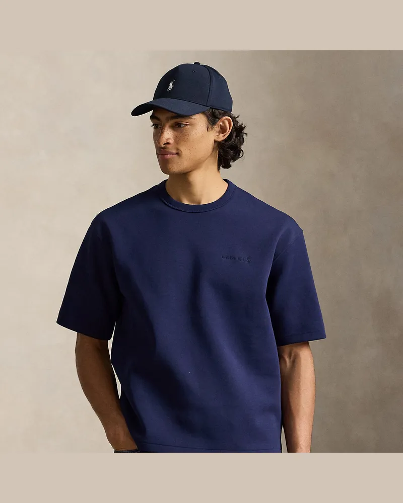 Ralph Lauren Doppellagiges Relaxed-Fit T-Shirt Blue