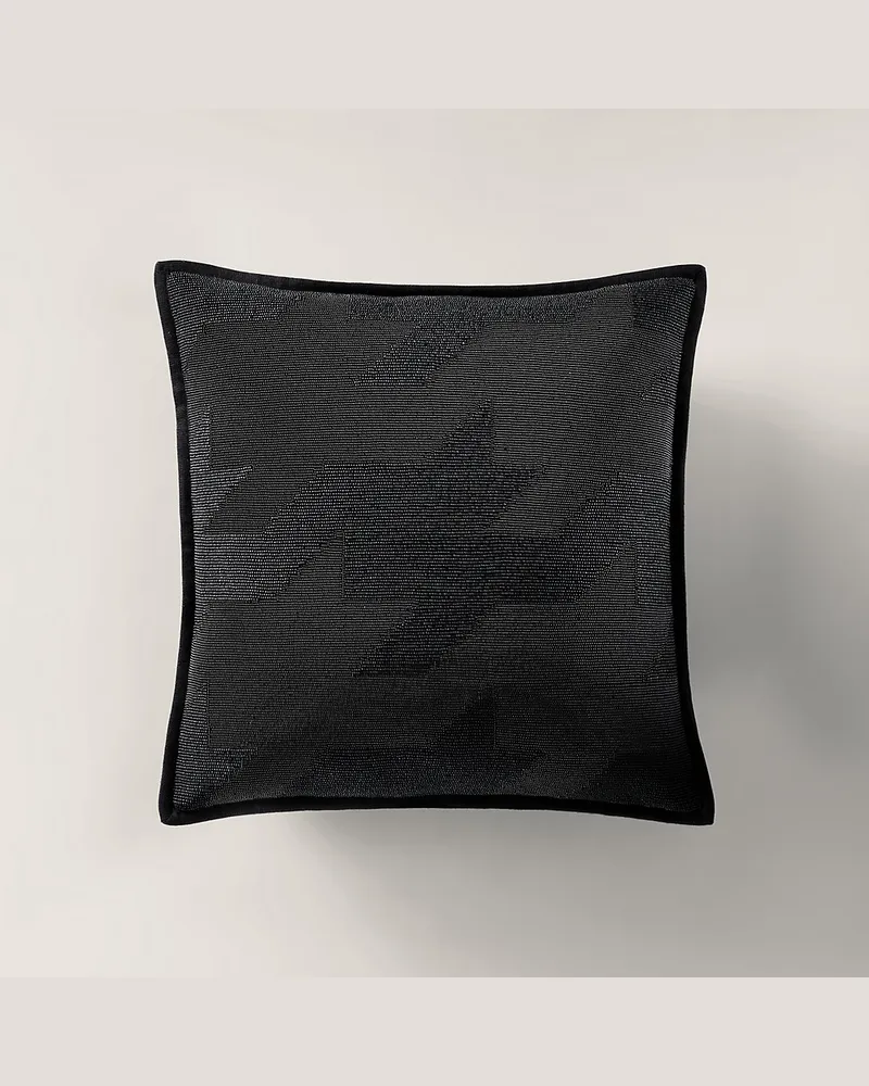 Ralph Lauren Home Wurfkissen Randwick mit Perlen Black