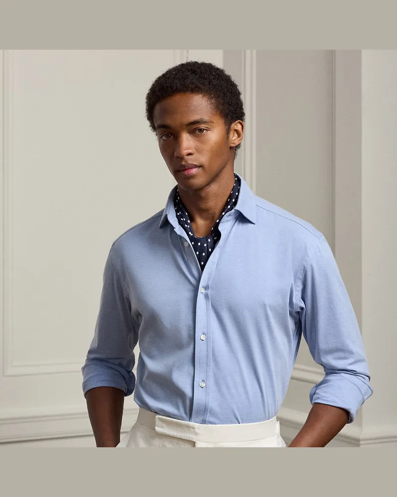 Ralph Lauren Strickhemd Blue