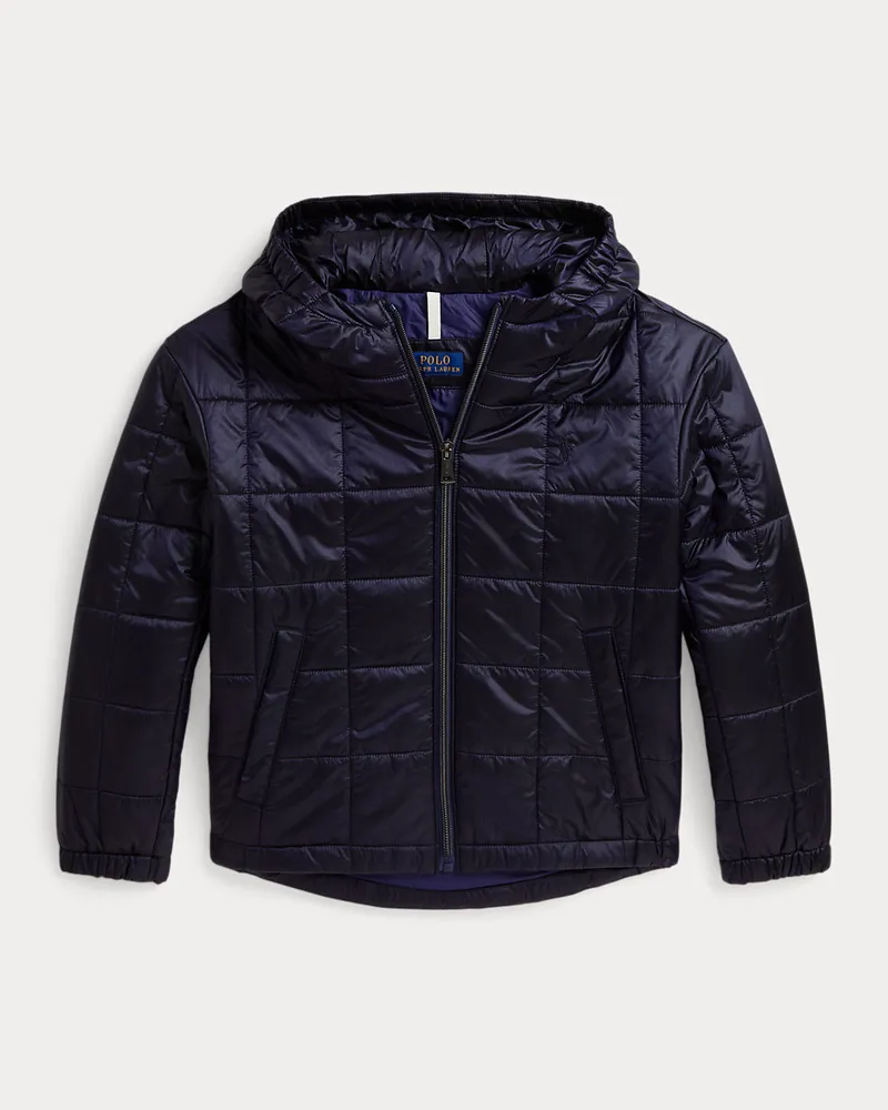 Ralph Lauren Wasserabweisende Metallic-Steppjacke Blue