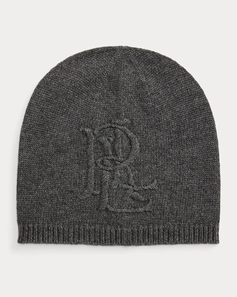 Ralph Lauren Strickmütze mit Logostickerei Grey