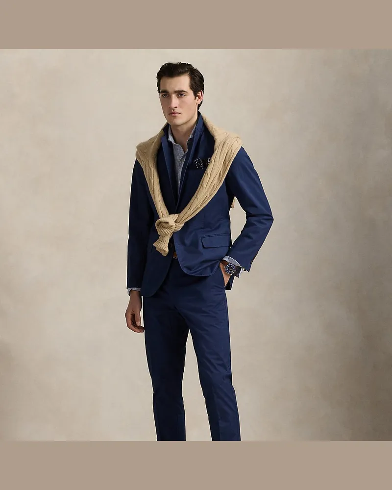 Ralph Lauren Anzughose aus Stretchchino Blue