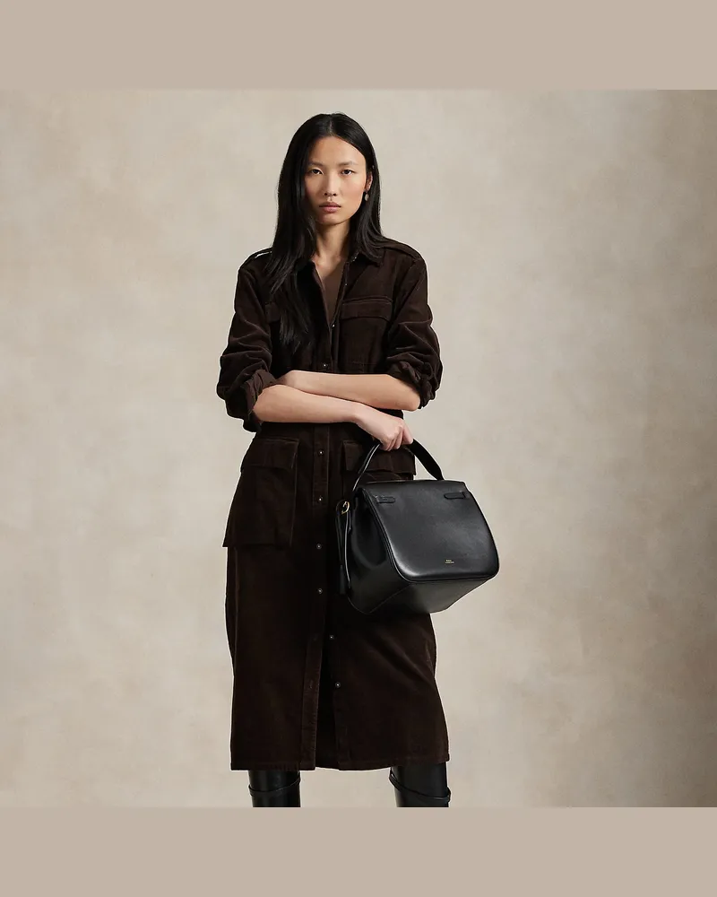 Ralph Lauren Hemdkleid aus Baumwollkordsamt Brown