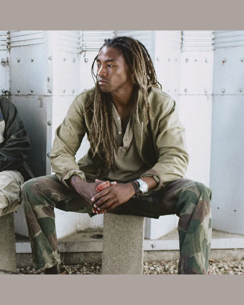 Ralph Lauren Cargo-Feldhose aus Camouflage-Popeline Green