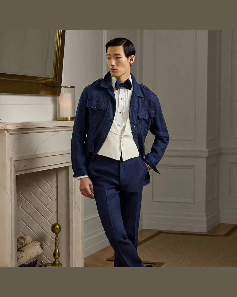Ralph Lauren Handgeschneiderte Anzughose Gregory Blue
