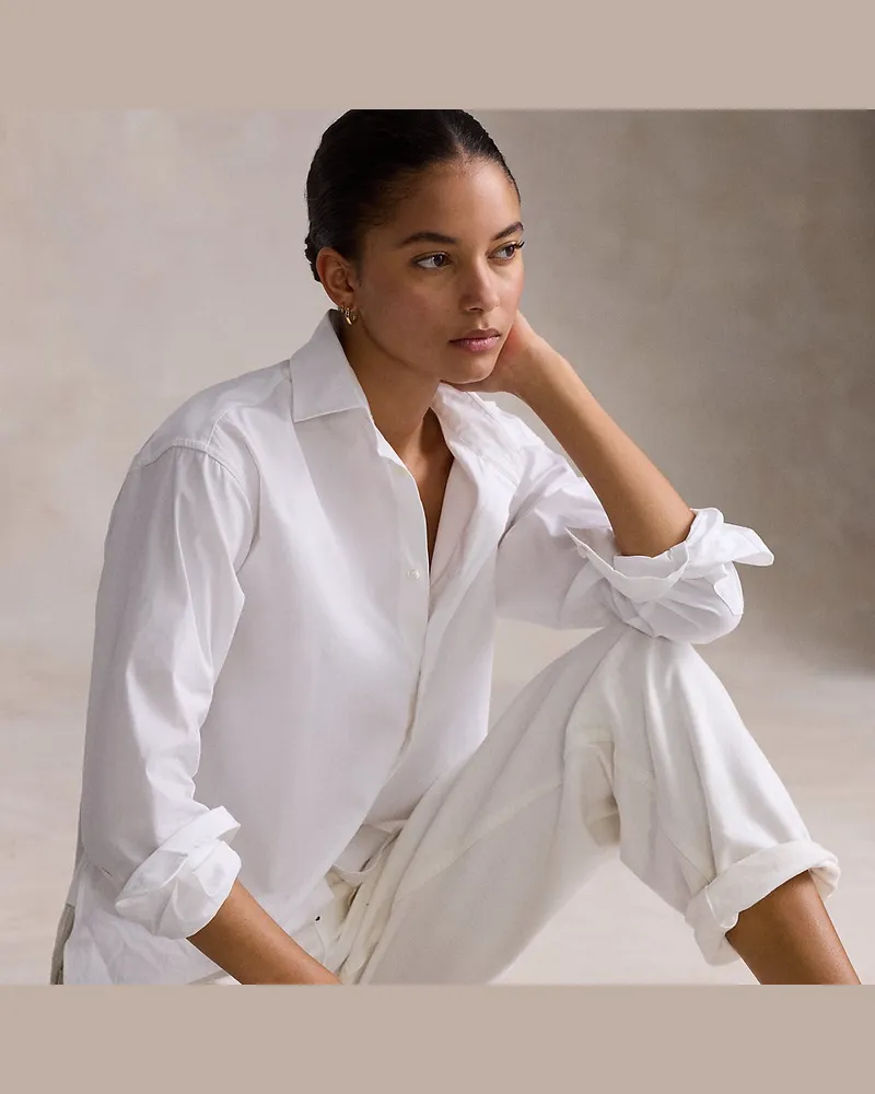 Ralph Lauren Relaxed-Fit-Hemd aus Baumwolle White