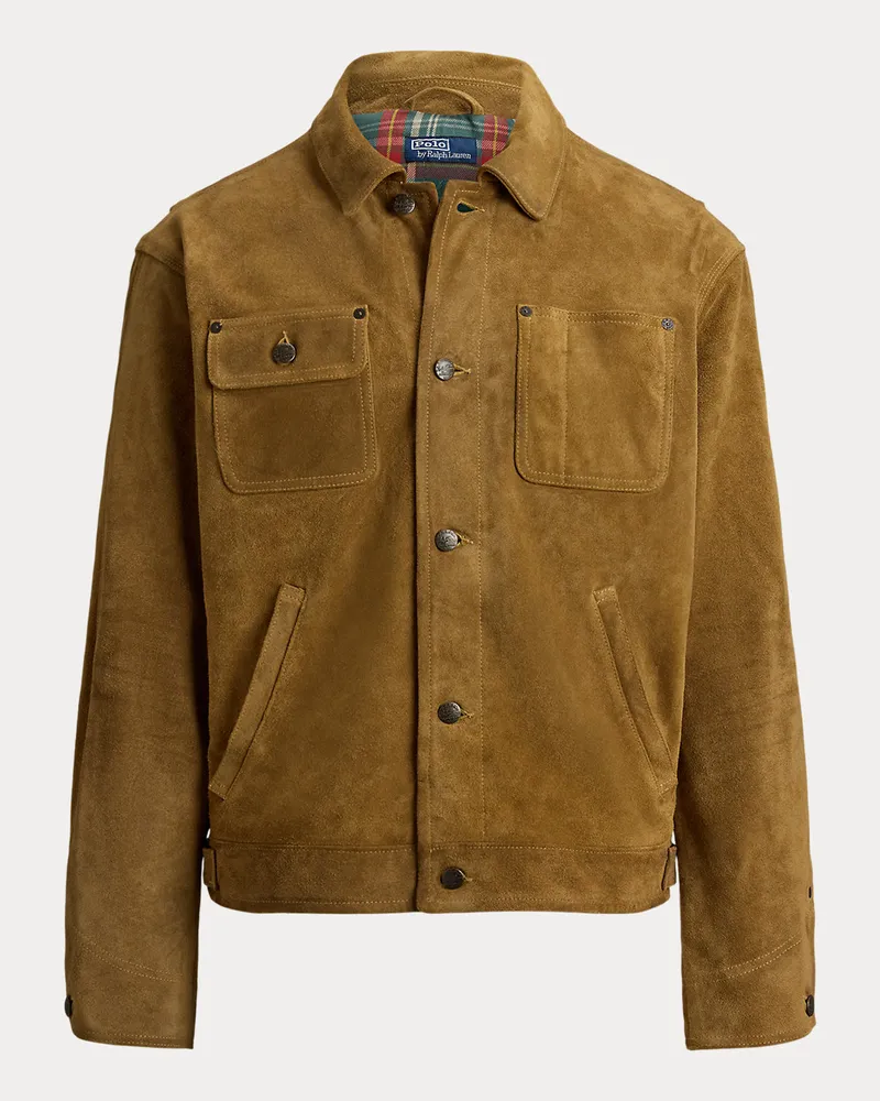 Ralph Lauren Wildlederjacke Tan