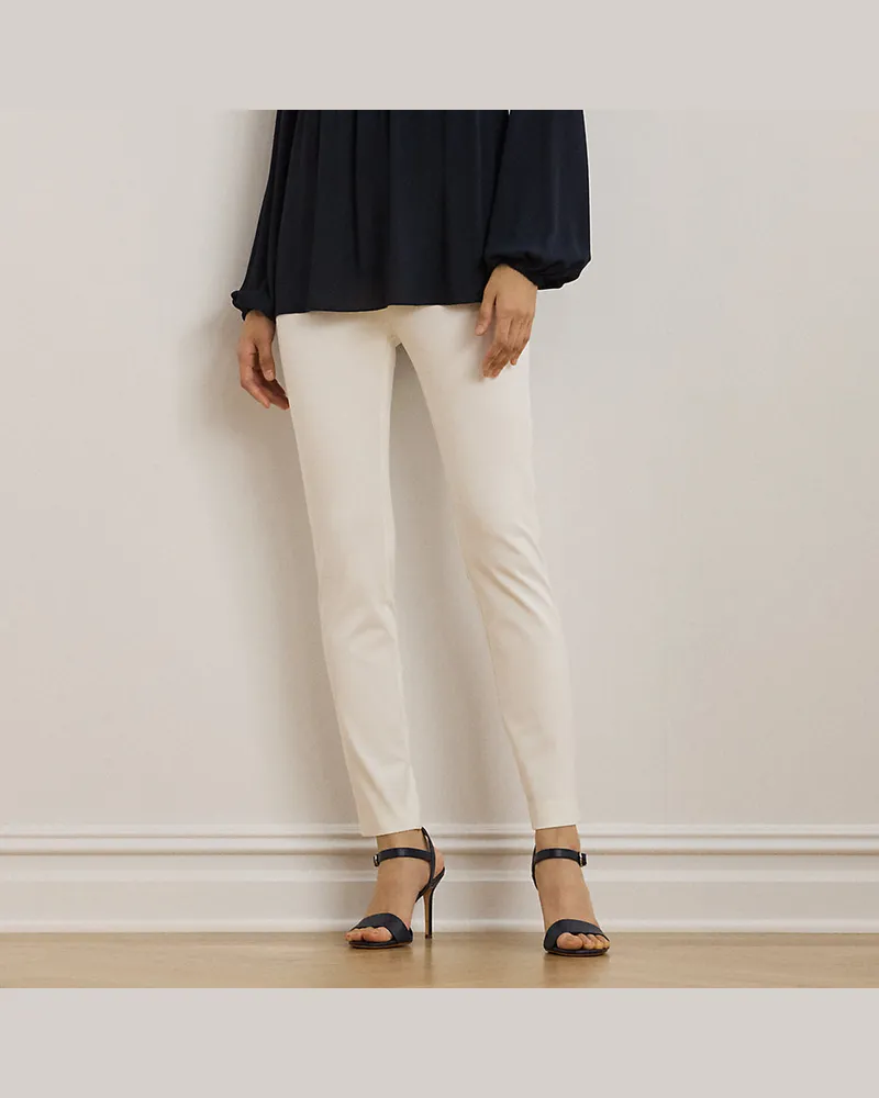 Ralph Lauren Skinny-Fit Hose aus Stretchtwill White