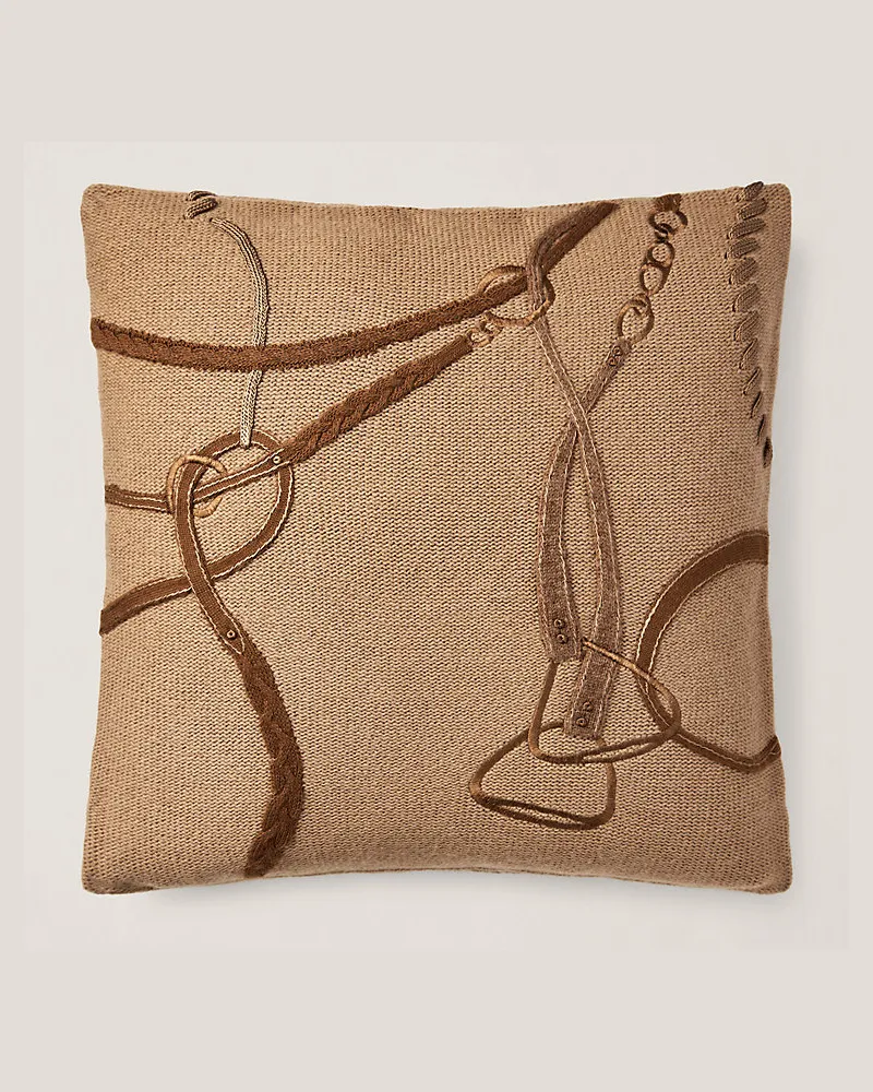 Ralph Lauren Home Wurfkissen mit Reitsportmotiv Brown